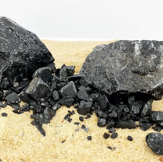 Wio Black Chip Accent 750 g – Micro Pietre Nere per Dettagli in Acquari e Paludari
