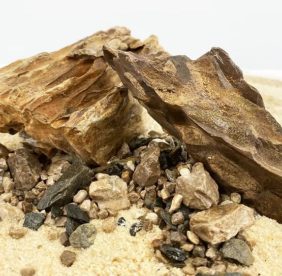 Wio Brown Chip Accent 750 g – Micro Pietre Marroni Naturali per Layout Caldi e Naturali