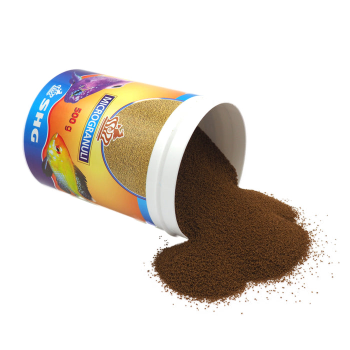 SHG Microgranuli 500 g – Mangime Completo per Pesci d’Acqua Dolce e Marina