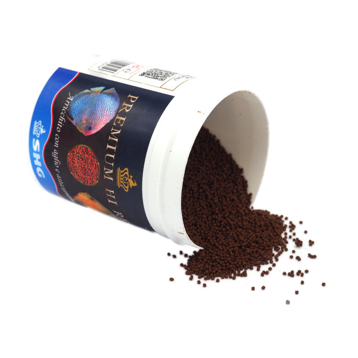 SHG Hi Red 50 g – Mangime Professionale in Granuli Morbidi per Discus e Pesci Tropicali Esigenti