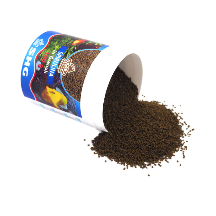 SHG Spirulina in Granuli 100 gr – Formato Convenienza ad Affondamento Lento