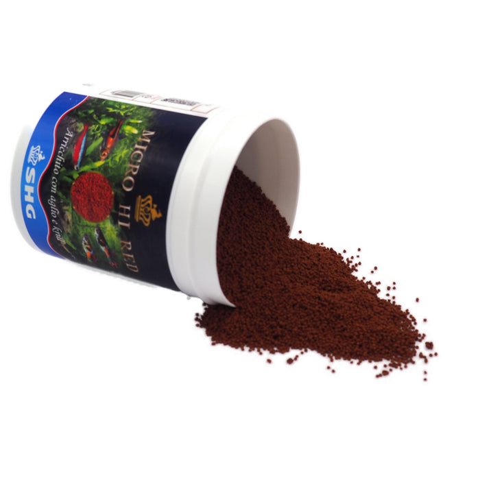 SHG Micro Hi Red 50 g – Microgranuli Nutrienti per Pesci Tropicali Colorati