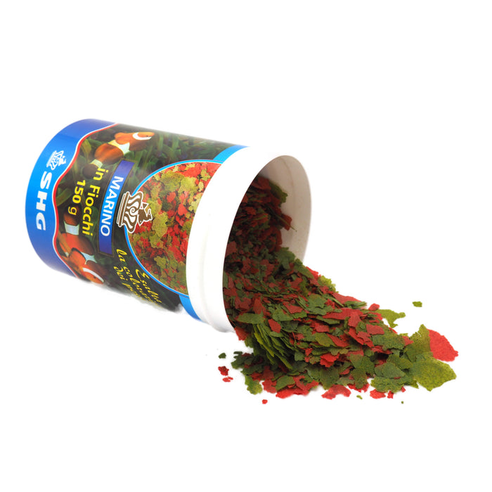 SHG Marino in Fiocchi 40 g – Alimento in Fiocchi per Pesci Marini