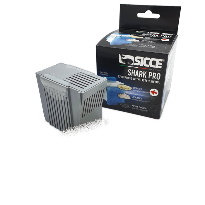 Sicce Cartuccia Biopearl + Spugne Shark Pro – Ricambio filtrante per filtri interni