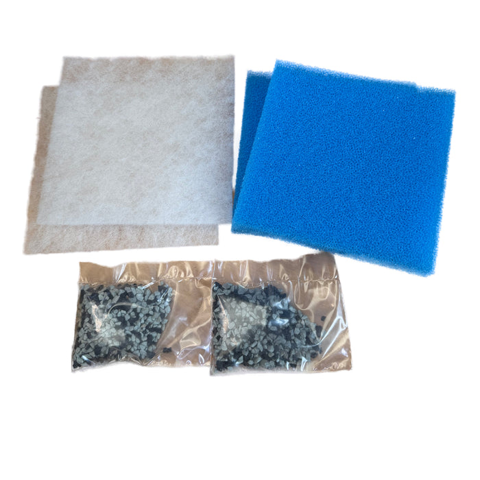 Sicce AQUA FILTRA 40 Kit Filtrante Completo (2 Set) – Filtrazione Meccanica e Chimica con Zeolite e Carbone