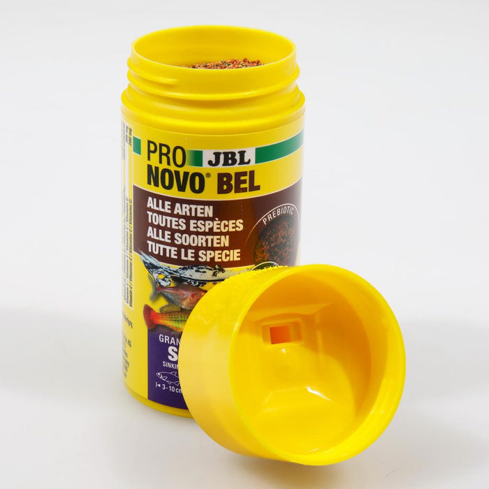 JBL Pronovo Bel Grano S 100 ml – Granuli Prebiotici per Pesci Tropicali (3–10 cm)