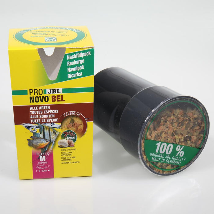JBL Pronovo Bel Flakes M 750 ml – Ricarica Mangime Prebiotico in Fiocchi per Pesci Tropicali