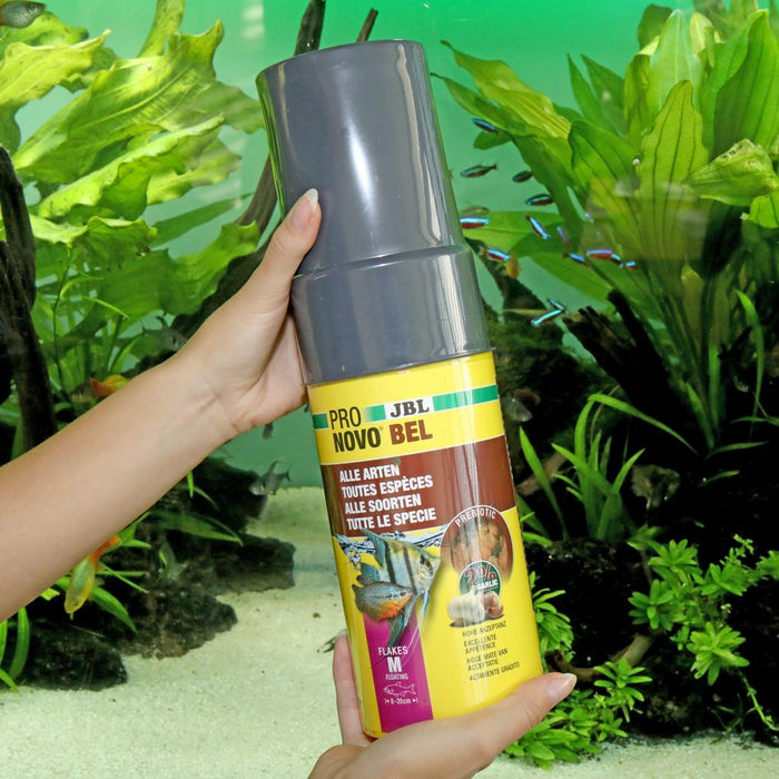 JBL Pronovo Bel Flakes M 750 ml – Ricarica Mangime Prebiotico in Fiocchi per Pesci Tropicali