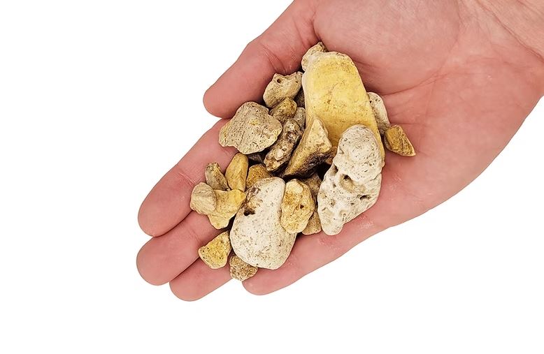 Wio White Adder Gravel Mix 2 kg – Ghiaia Naturale Chiara per Acquari e Terrari
