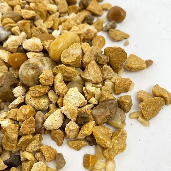 Wio Yellow Chip Accent 750 g – Micro Pietre Gialle Naturali per Layout Luminosi
