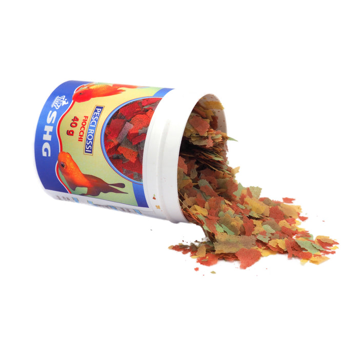 SHG Pesci Rossi in Fiocchi 15 g Mangime Completo per Carassi e Oranda