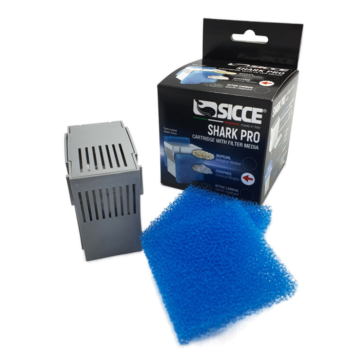 Sicce Cartuccia Zerophos + Spugne – Ricambio per Filtri Shark Pro