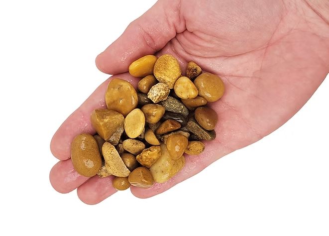 Wio Bumblebee Gravel S 2 kg – Ghiaia Naturale Ocra per Acquari e Terrari
