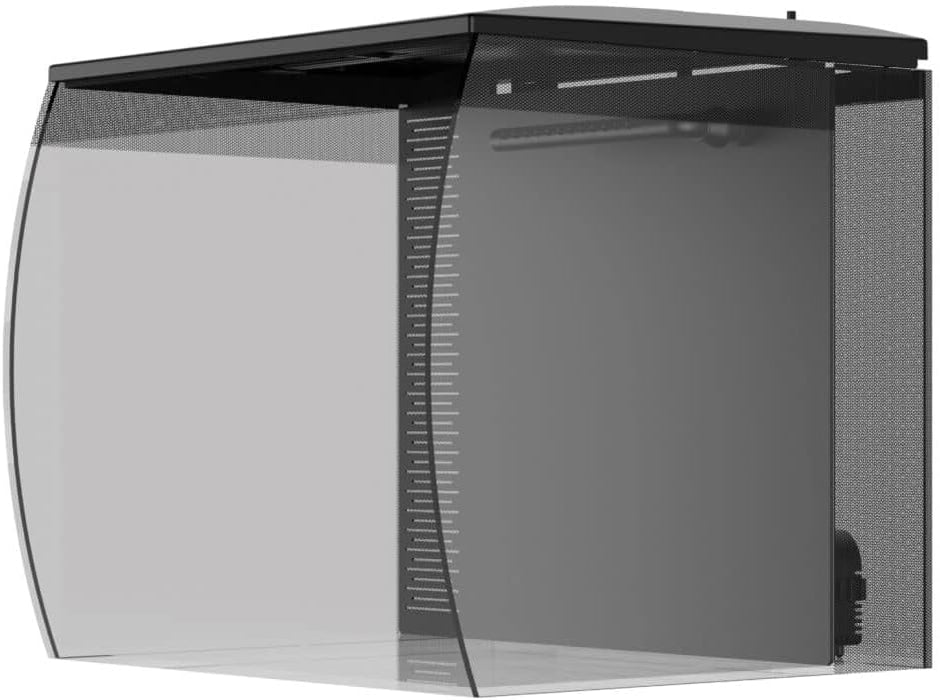 Fluval Flex 2.0 Acquario Kit 34 L Nero – Design Curvo con Filtro a Scomparsa e LED 7000 K