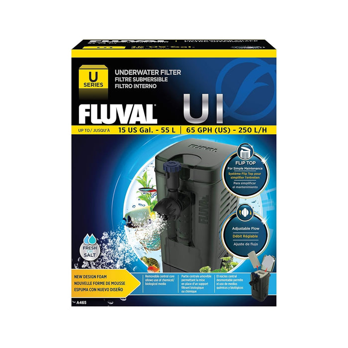 Filtro Interno Fluval U1 – Filtro Compatto e Regolabile per Acquari fino a 55 Litri