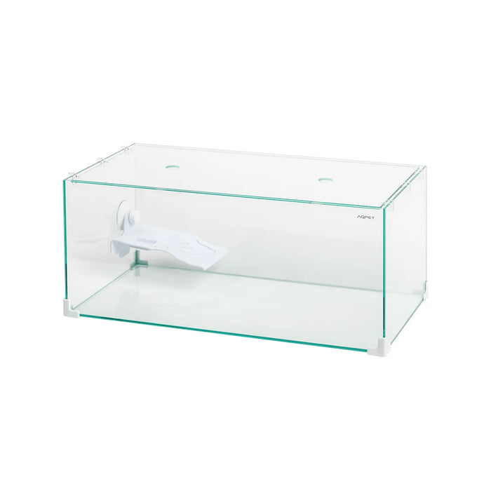 AqPet Tortuga 50 – Tartarughiera in Vetro con Isolotto Maxi, Rampa e Coperchio (50x27x20 cm, 27 L)
