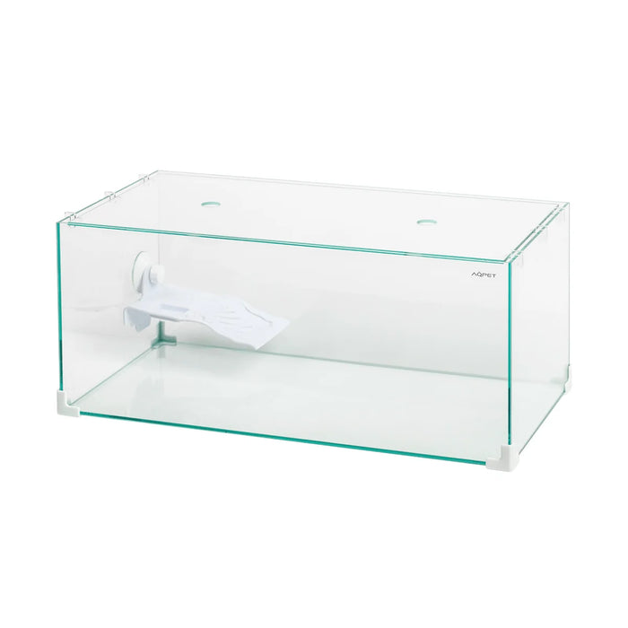 AqPet Tortuga 60 – Tartarughiera in Vetro con Isolotto Maxi, Rampa e Coperchio (60x30x25 cm, 45 L)