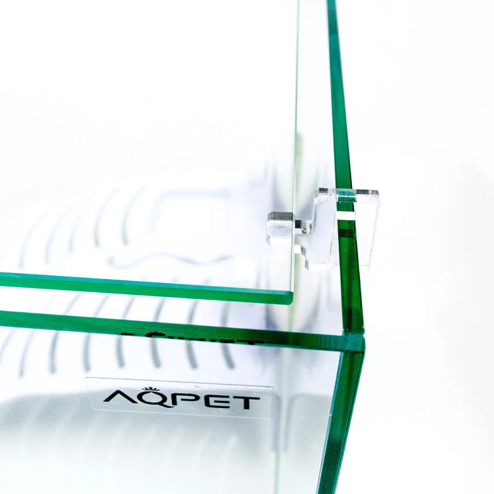 AqPet Tortuga 80 – Tartarughiera in Vetro con Doppio Isolotto, Rampe e Coperchio (80x35x28 cm, 78 L)