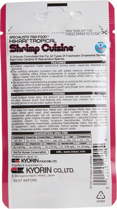 Mangime per Gamberetti Hikari Tropical Shrimp Cuisine 10g – Micro-Pellet per Caridine e Neocaridine