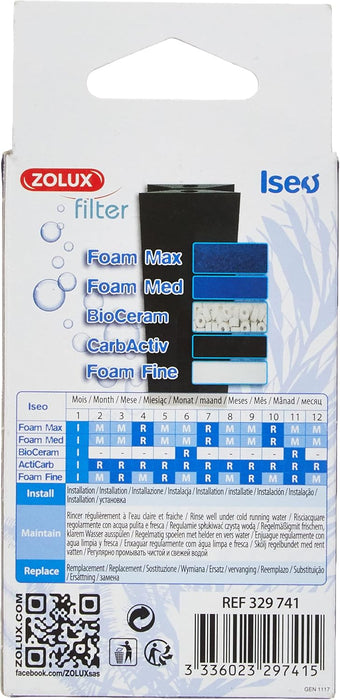 Zolux Iseo Foam Max – Spugna Grossa di Ricambio per Filtro Acquario Iseo