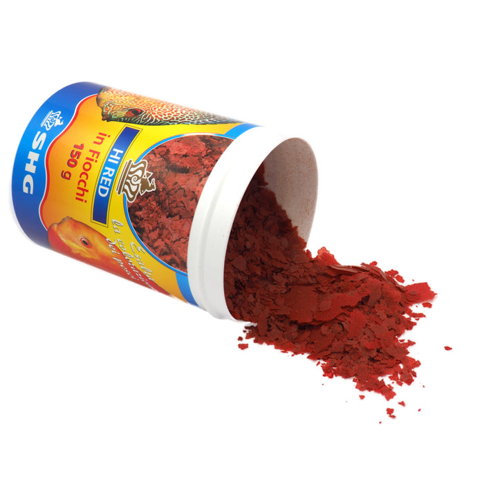 SHG Hi Red in Fiocchi 150 g – Mangime premium per Discus e pesci tropicali