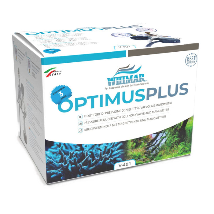 Whimar Optimus Plus – Riduttore di Pressione CO2 con Manometri ed Elettrovalvola