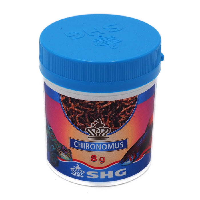 SHG Chironomus 8 g – Larve Liofilizzate Naturali per Pesci d’Acquario