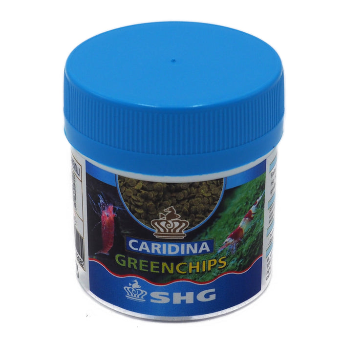 SHG Caridina Greenchips 25 g – Chips Affondanti per Gamberi Caridina