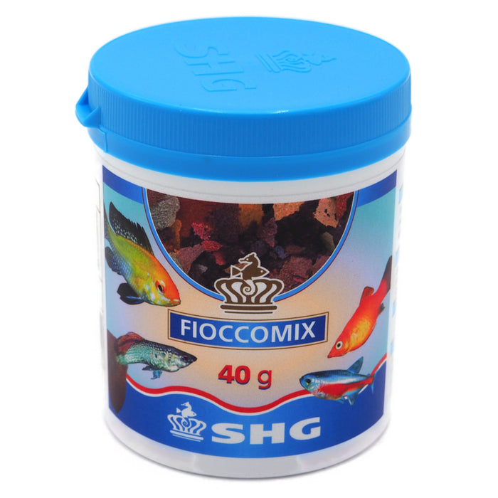 SHG Fioccomix 40 g – Mangime in Fiocchi per Pesci Tropicali d’Acqua Dolce