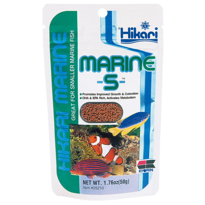 Hikari Marine-S 50g - Mangime Premium per Pesci Marini di Piccola Taglia con Aglio