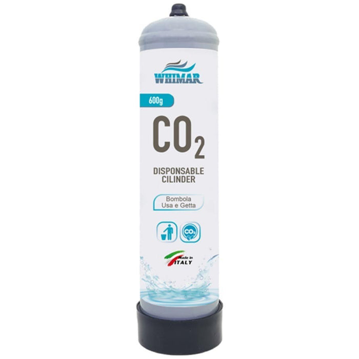 Whimar Bombola CO2 Usa e Getta 600 g (950 cc) – Bombola di Ricambio per Acquario