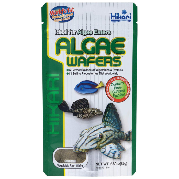 Hikari Tropical Algae Wafers 82g - Mangime in Dischetti per Pesci Pulitori e Algivori
