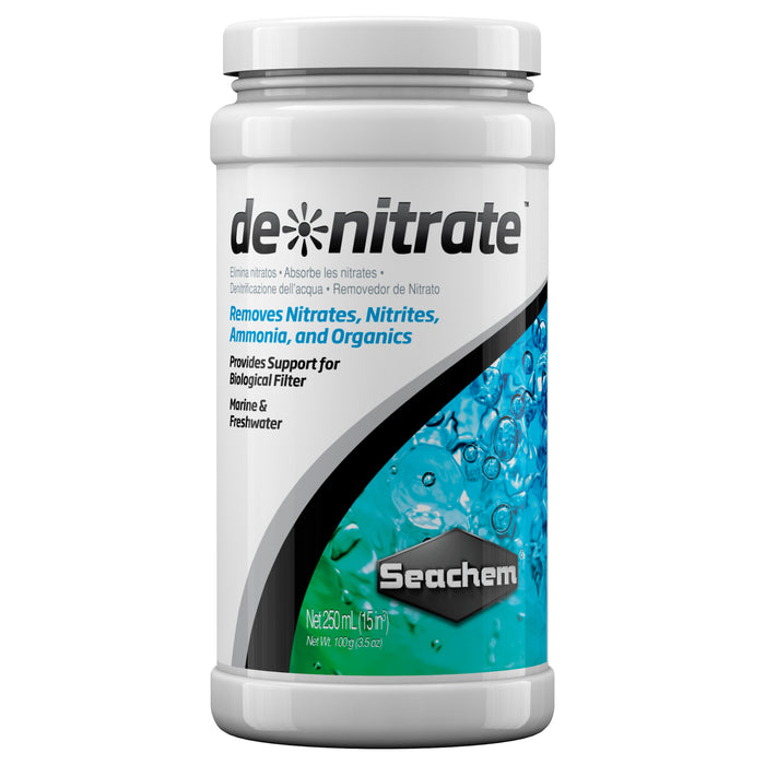Seachem De Nitrate 250 ml – Supporto Biologico per la Rimozione Naturale dei Nitrati