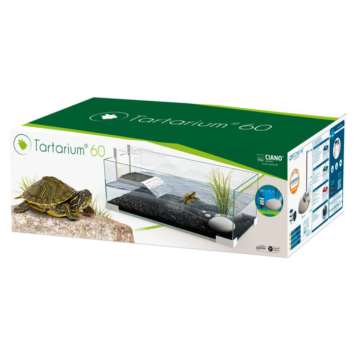 Ciano Tartarium 60 Cool – Tartarughiera in Vetro con Rampa Integrata