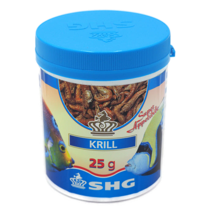 SHG Krill Liofilizzato 25 g – Mangime Naturale Ricostituente per Pesci d’Acquario Dolce e Marino