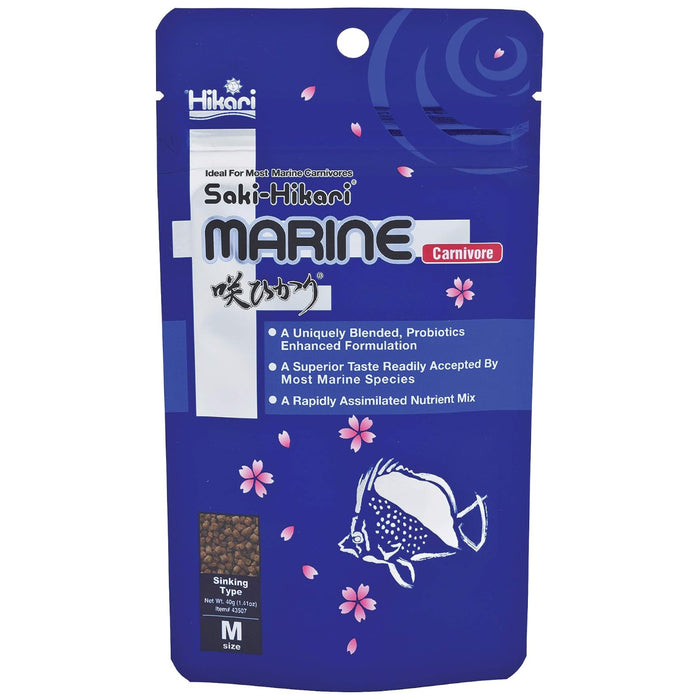 Saki-Hikari Marine Carnivore M 40 g – Mangime Probiotico d'Élite per Pesci Marini
