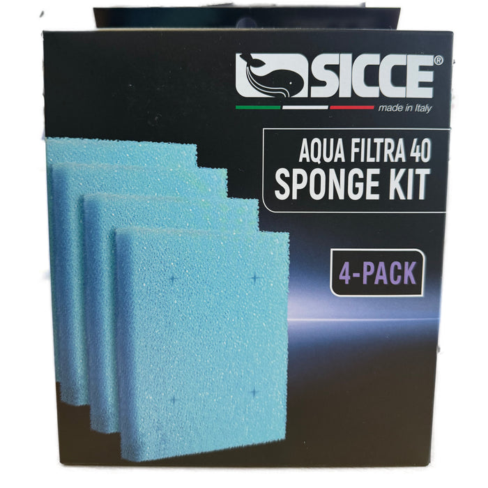 Sicce AQUA FILTRA 40 Spugne di Ricambio (4 pz) – Filtrazione Meccanica ad Alta Efficienza