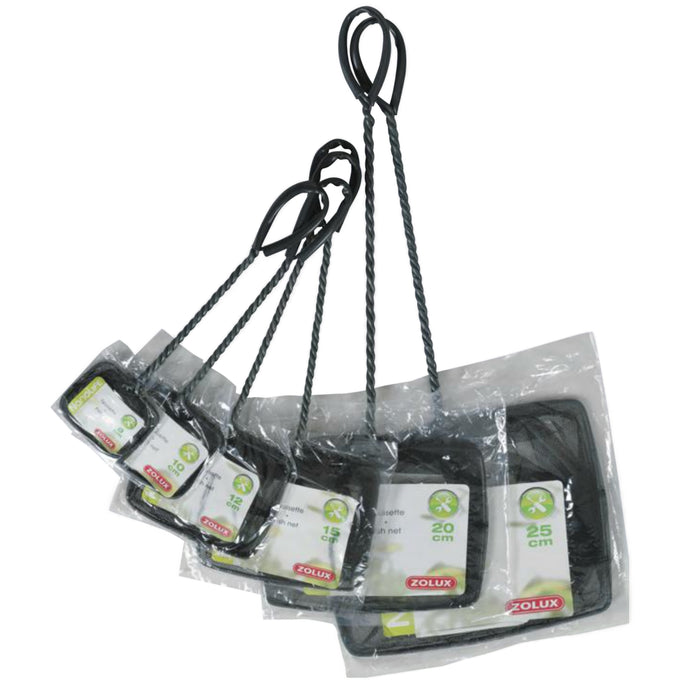 Zolux Retino Nero 25 cm – Retino a Maglia Fine per Acquari