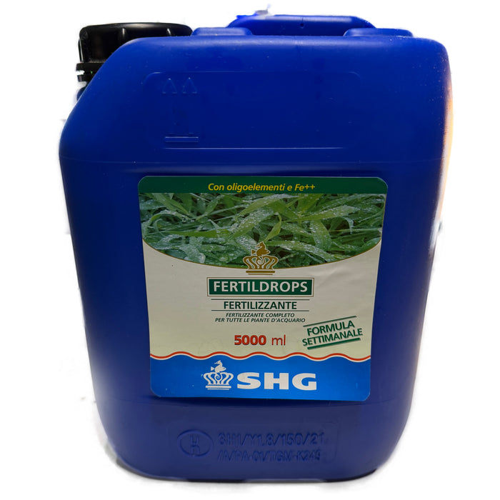 SHG Fertildrops 5000 ml – Fertilizzante Liquido Completo per Piante da Acquario