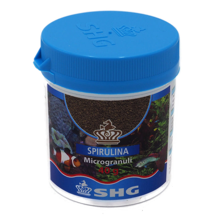 SHG Spirulina Microgranuli 40g - Mangime Professionale a Lento Affondamento