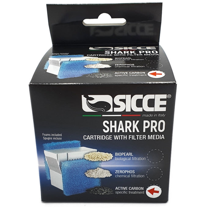 Sicce Cartuccia Carbone Attivo + Spugne – Ricambio per Filtri Shark Pro