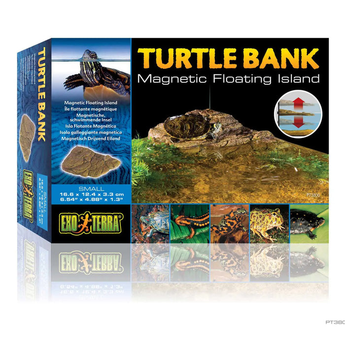 Exo Terra Turtle Bank Small – Isola Galleggiante Magnetica per Tartarughe Acquatiche