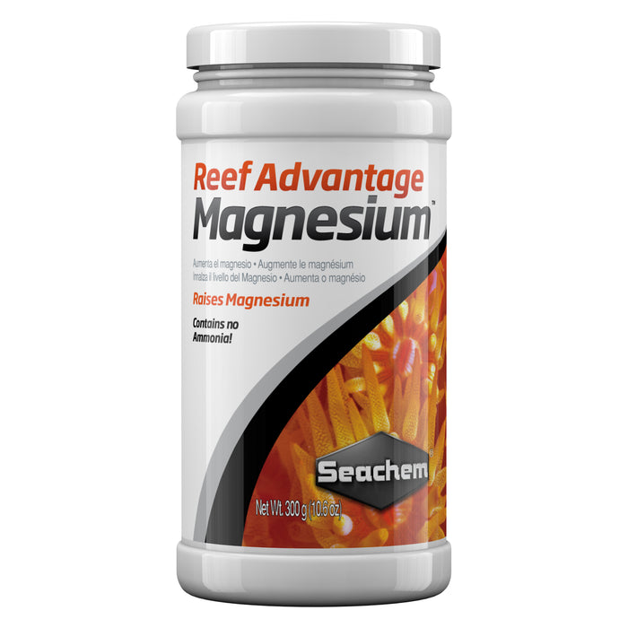 Seachem Reef Advantage Magnesium 300g - Integratore di Magnesio Concentrato per Acquario Marino
