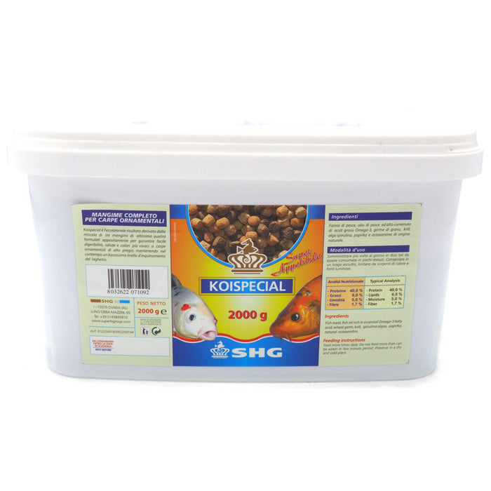 SHG Koi Special 2000 g – Mangime Completo per Carpe Koi e Pesci da Laghetto