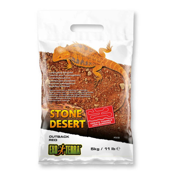 Exo Terra – Stone Desert Outback Red Substrato Deserticolo Rosso 5 kg