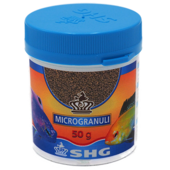 SHG Microgranuli 50 gr – Mangime microincapsulato per pesci d’acqua dolce e marina