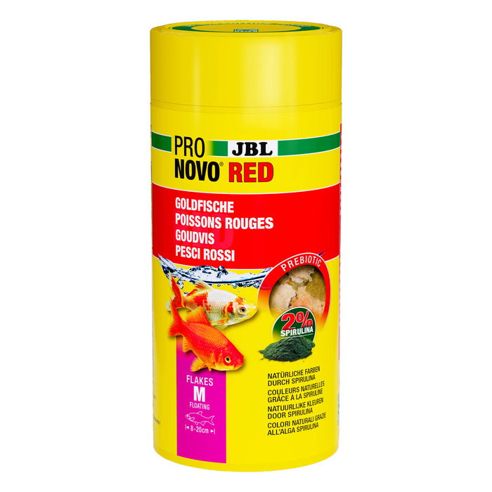 JBL Pronovo Red Flakes M 1000 ml – Mangime Prebiotico in Fiocchi per Pesci Rossi