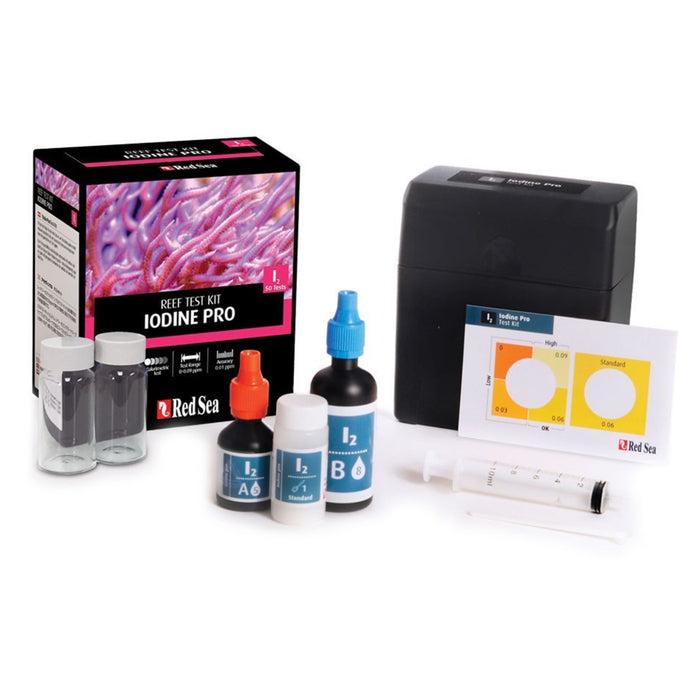 Red Sea Iodine Pro Test Kit – Test Colorimetrico ad Alta Precisione per lo Iodio in Acquario Marino (50 Test)