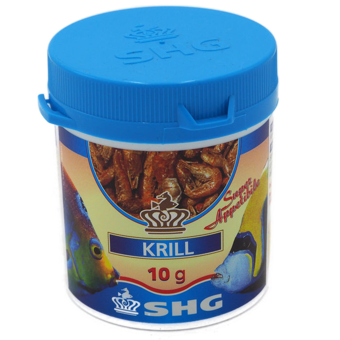 SHG Krill Liofilizzato 10 g – Mangime Naturale Ricostituente per Pesci d’Acquario Dolce e Marino