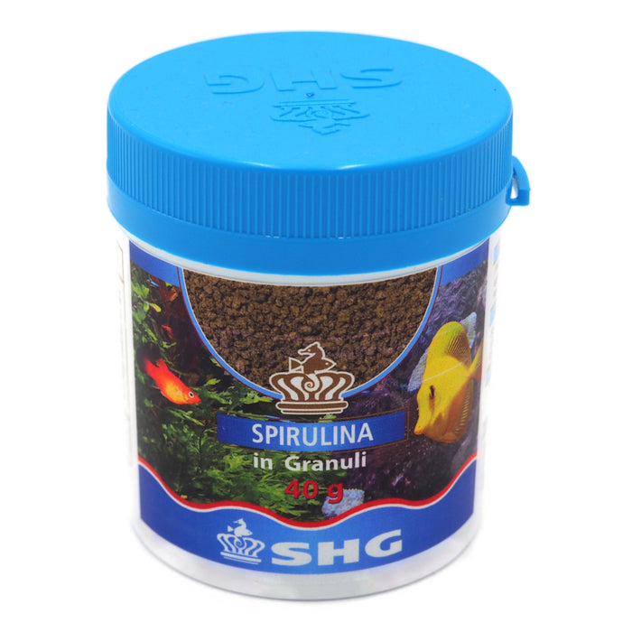 SHG Spirulina in Granuli 40 gr – Alimento Vegetale ad Affondamento Lento